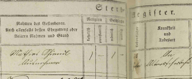 Woran starben unsere Vorfahren? Todesarten in der Genealogie Julies