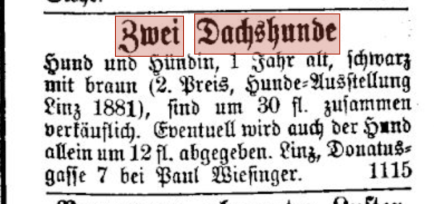1882 Linzer Tagespost Paul Wiesinger 3
