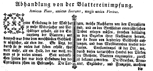 1768 Auzug Wiener Zeitung 1
