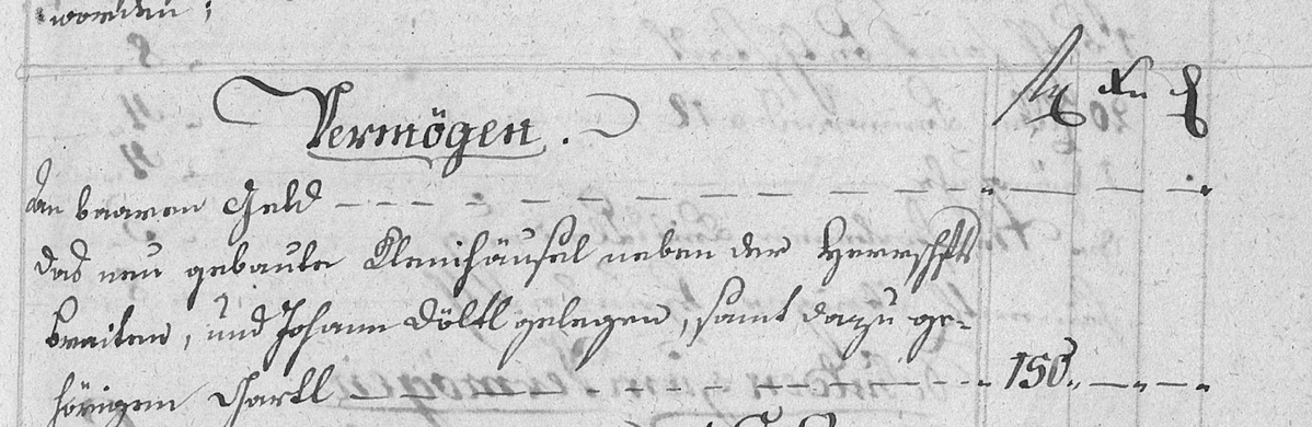 1790 Jäger Rosalia Inventarium 1